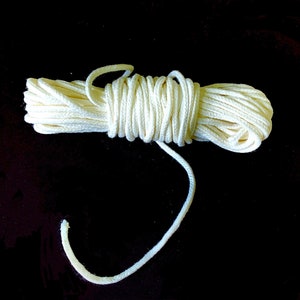5 yards square braid candle wick - cotton wicks - no lead - #1 - #2 - #3  - #4 - #5