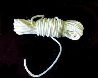 5 yards square braid candle wick - cotton wicks - no lead - #1 - #2 - #3  - #4 - #5