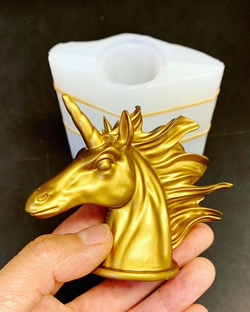3D Silicone unicorn Mold silicone resin mold Etsy