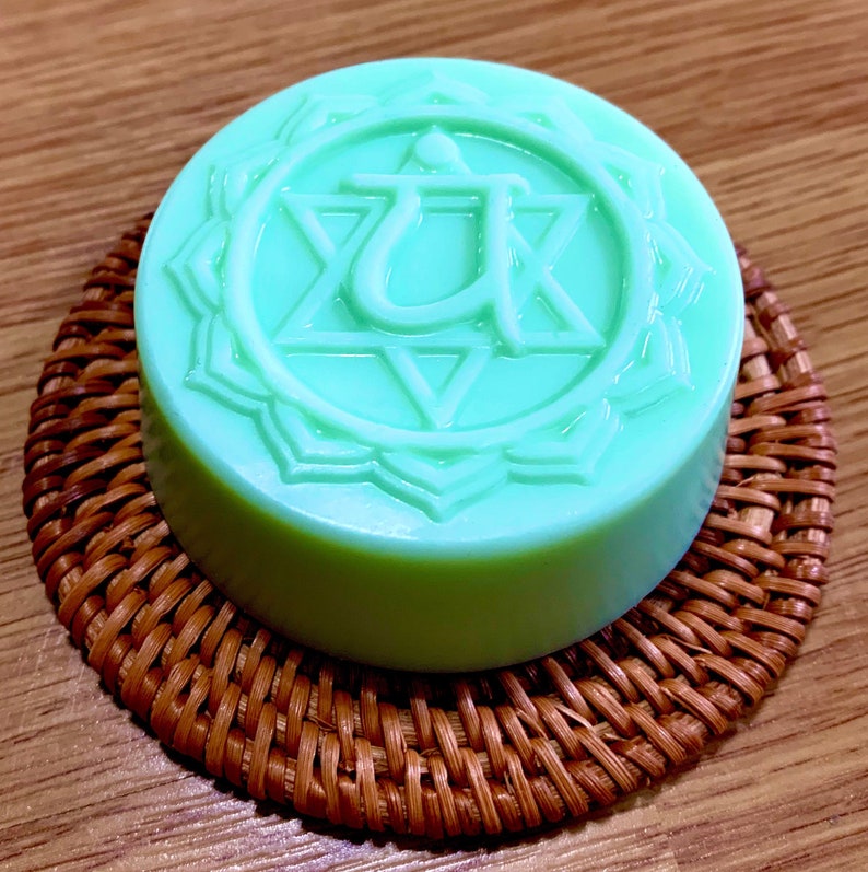 Silicone Chakra Soap Candle Mold 4 Cavities Yoga Symbol Etsy
