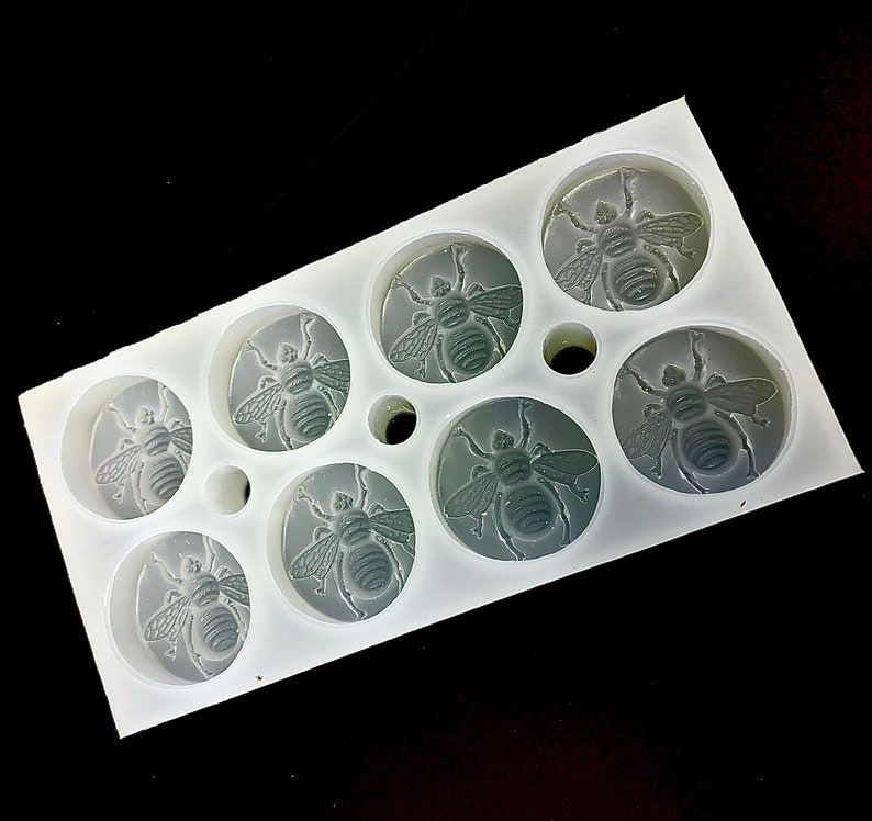 8 cavity Silicone honeybee Tea light candle Mold wax melt Etsy
