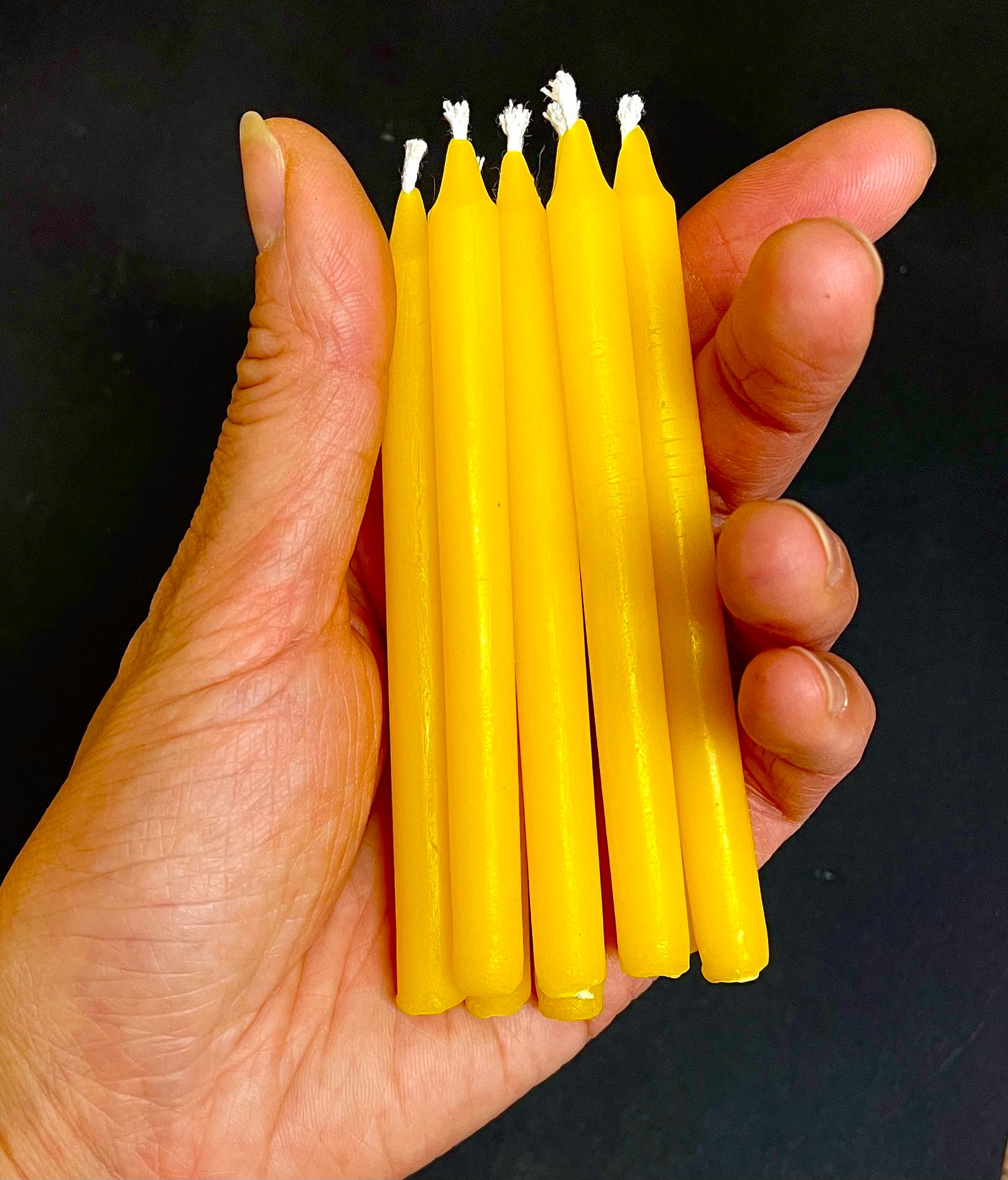 Silicone Birthday Candle Mold 8 Cavities Mini Tiny Taper Mold Hanukkah