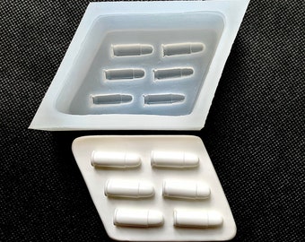 Silicone bullet soap Mold - massage bar mould - hunter's soap - lotion bar mold - Homemade