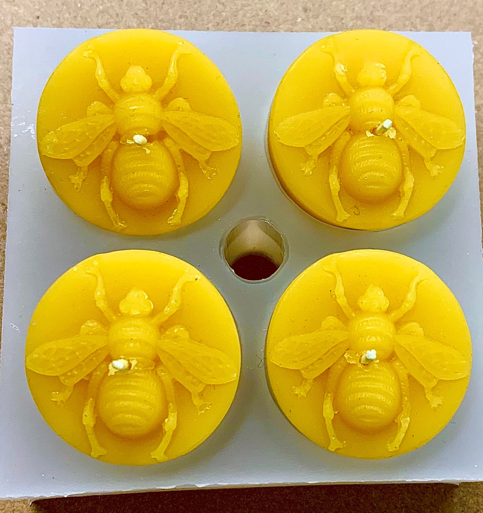 Silicone Tea light candle Mold honeybee bee mould wax melt Etsy