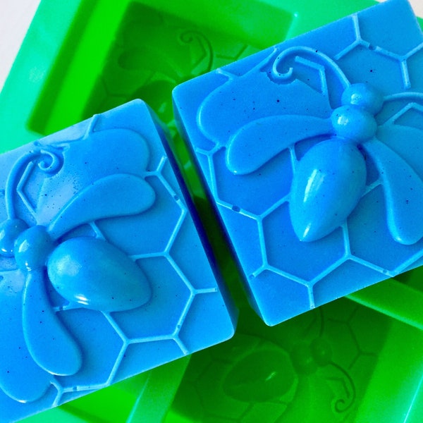 silicone bumblebee mold - honeybee soap mold - Beehive honeycomb candle soap resin Mold