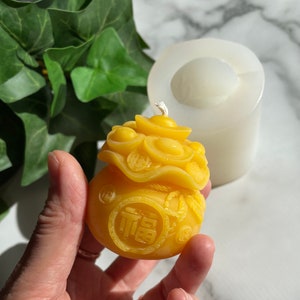 Stampo per sapone per candele con sacchetto di soldi in silicone, piccolo e carino