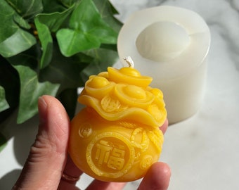 small cute silicone money bag candle soap Mold