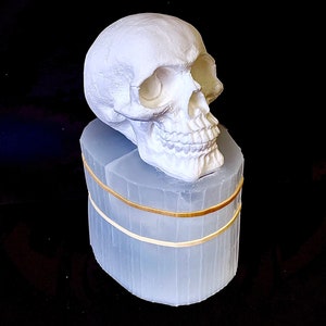 3D Silicone skull Mold - skull candle soap mold - chakra candle mold - homemade pillar candles - halloween candles