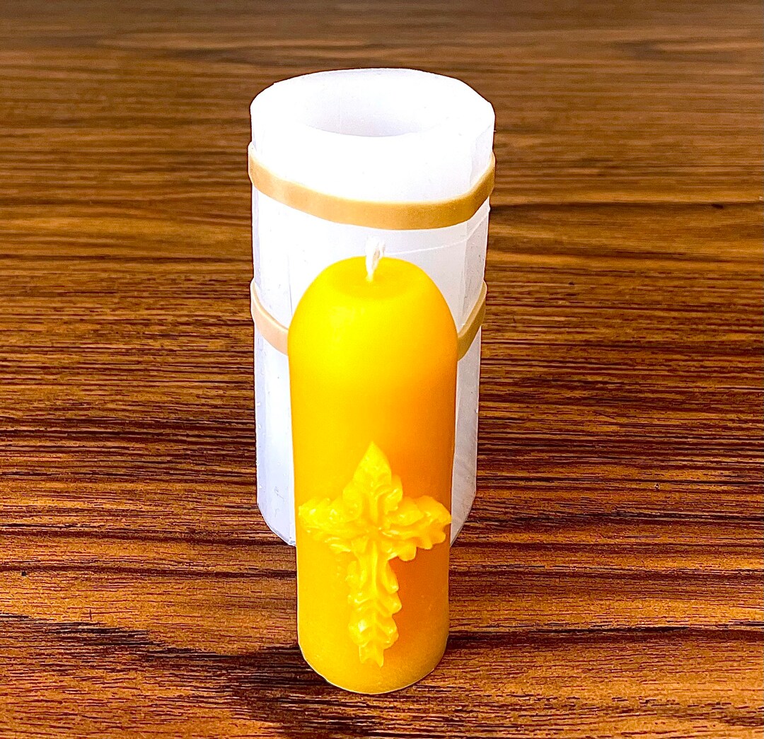Little Religious Candle Mold Silicone Mini Pillar Mold Etsy
