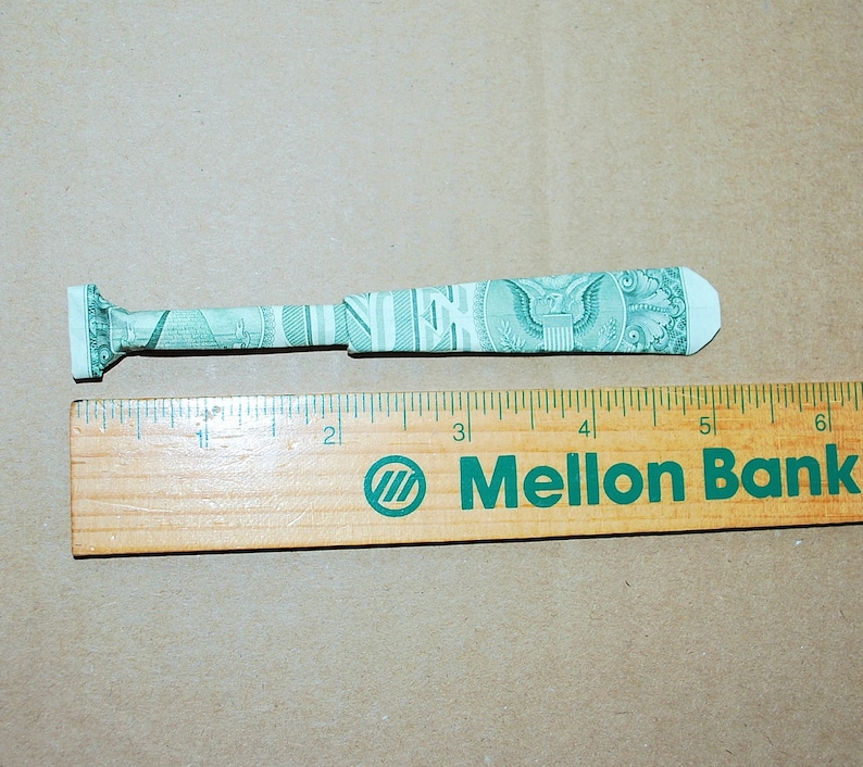 Money Origami origami baseball bat money origami baseball Etsy