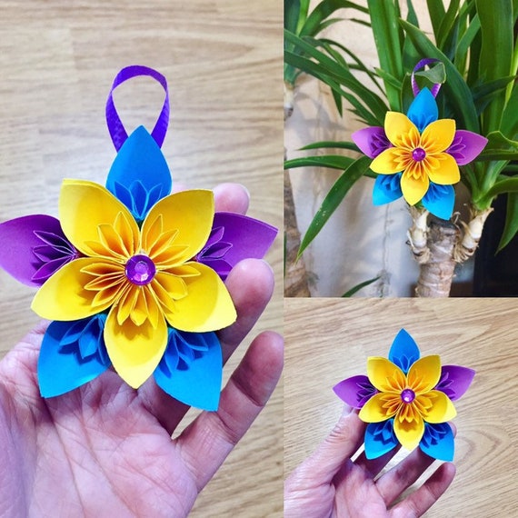 Origami Blume Papier Blume Weihnachten Blume Ornament Hochzeit Herzstück Origami Sakura Origami Kirsche Blüte
