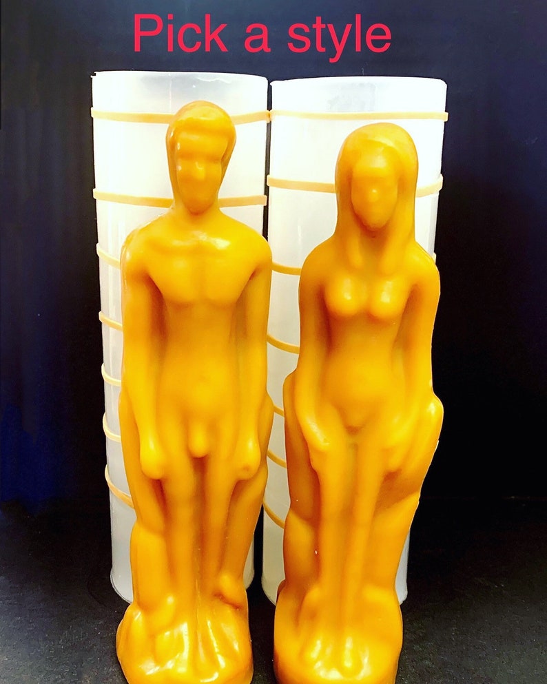 Silicone Male Female Candle Mold Pillar Candle Mold 3D Etsy