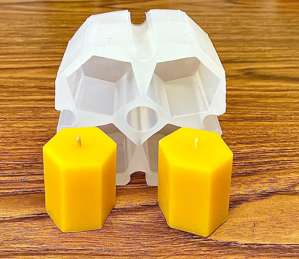 Silicone hexagon votive candle mold hexagonal mold votive Etsy