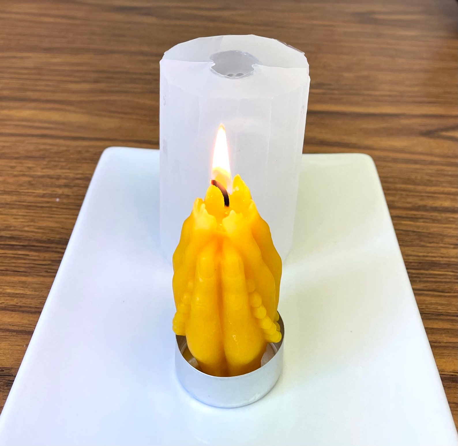 hand mold candle