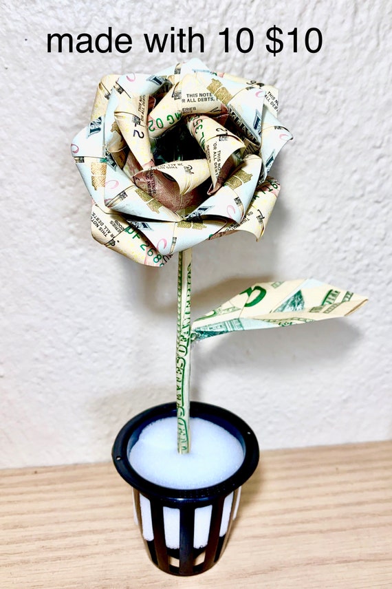 Money Roses Money Flower Origami Money Rose Dollar Bill Rose Rose Bouquet Rose Gift