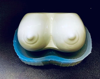 3D Silikon Silikonform Weibliche Brust - Silikon Seifenform für Erwachsene - Erotik Seife Seife - Weibliche Brüste - Reif