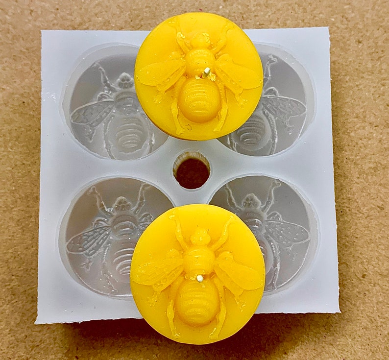 Silicone Tea light candle Mold honeybee bee mould wax melt Etsy