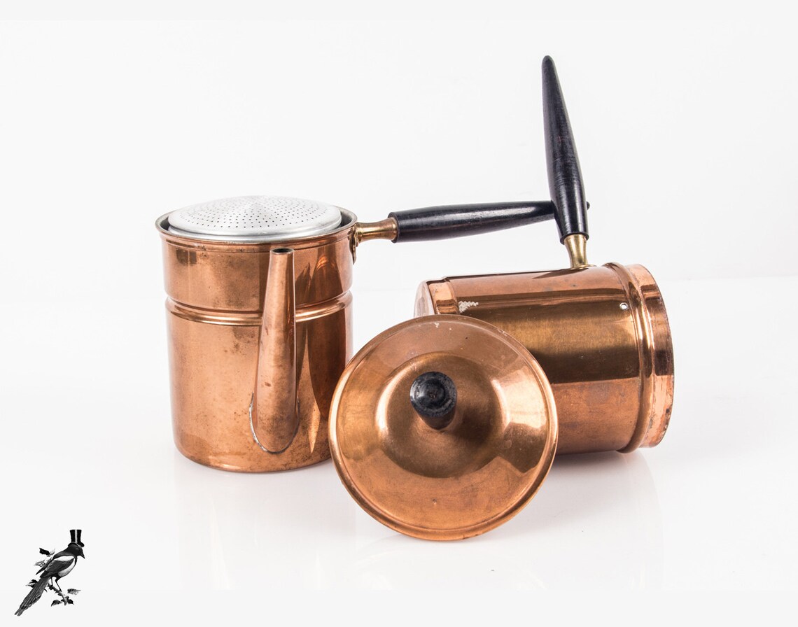 Vintage Copper 5Piece Neapolitan Flip Coffeepot / Coffee Pot Etsy