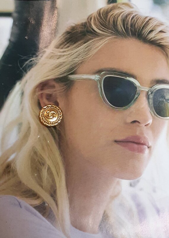 CHANEL Gold earrings | Chanel signed earrings | Si