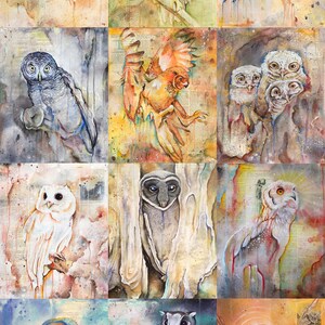 The Owls Are Not What They Seem ~ Set Of 12 Prints