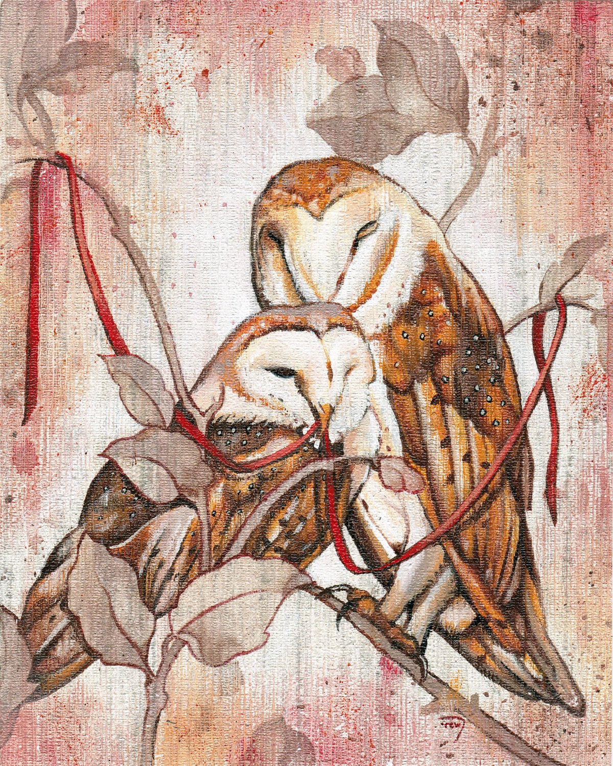 Entwined Owls ~ Print
