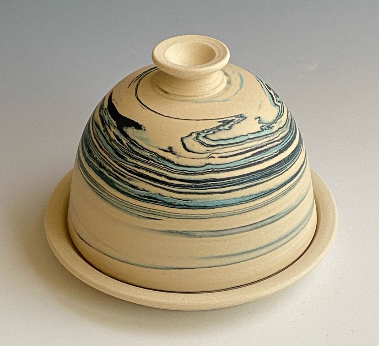 Agateware Butter Bell Handmade Ceramic Agateware Butter Bell Etsy