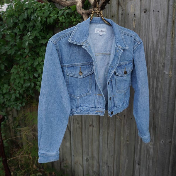 denim cropped jacket