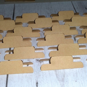 20 Kraft Divider Tabs, Double-Sided, Planner Tabs, Junk Journal Tabs, Die Cuts, Cardstock, Journal tabs, Journal tabs, File tabs