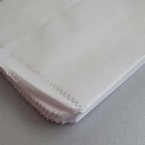 25 6x9 Flat White Merchandise Bags, borsa per feste, borsa regalo, sacco