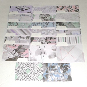 Set of 20 Mini File Folders, Junk Journaling, Notecards, Scrapbooking Supplies, Planner Folder, Travelers Notebook, Happy Mail, Floral