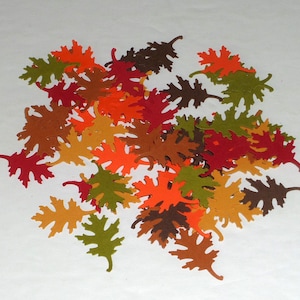 150pcs Oak Leaf Confetti/Table Spread, Fall Autumn Decor, Card Insert, Party Supplies, Scrapbooking, Card Tag Making