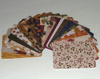 Set of 22 3X4 journaling Cards, Project Life Cards, Junk Journal, Journal Cards, Ephemera, Journal Tuck, Fall, Autumn Theme, Sunflower, Leaf