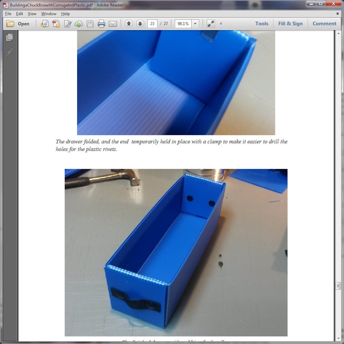 Instructions for Building a Chuck Box With Corrugated Plastic - Etsy