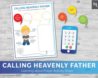 Gospel Busy Binder | Calling Heavenly Father | Prayer Activity Sheet