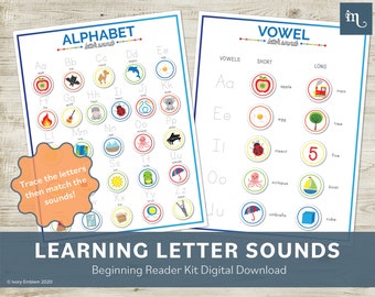 Learning Letter Sounds | Alphabet and Vowel Sound Practice | Busy Binder Activities For Preschool and Kindergarten