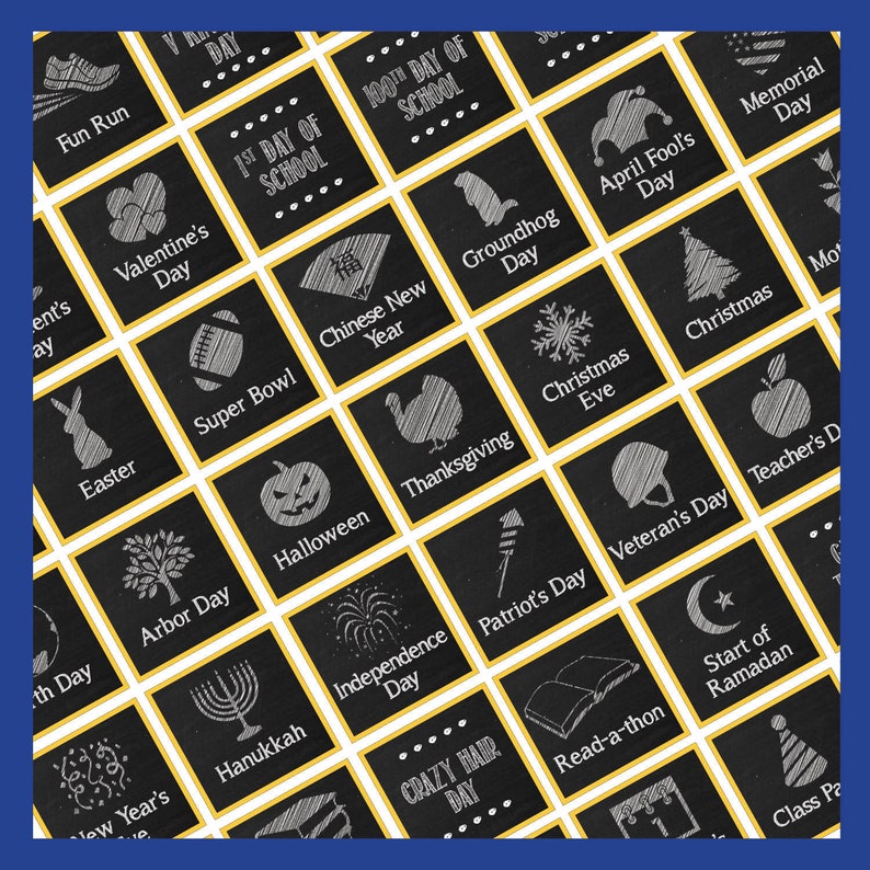 Chalkboard Classroom Calendar Weather and Holidays Kit Etsy