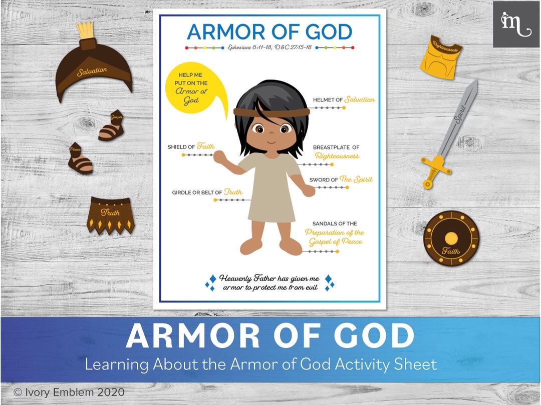 Armor of God | LDS Activity Sheet | Busy Binder - Etsy