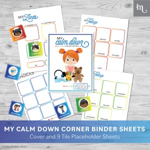 Calm Down Corner Feelings Thermometer Poster Bundle Home Version Printable image 4