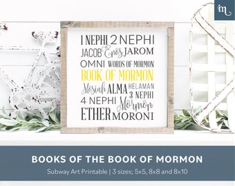 Books of the Book of Mormon | Printable