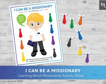 I Can Be a Missionary | LDS Activity Sheet | Busy Binder