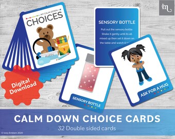 Calm Down Corner | Calm Down Choice Cards | Flashcards