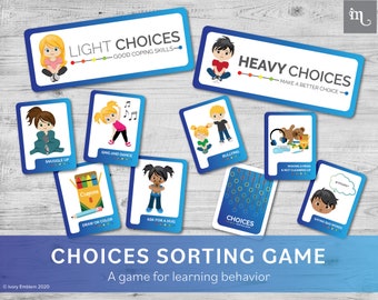 Calm Down Corner | Choices Sorting Game | Printable