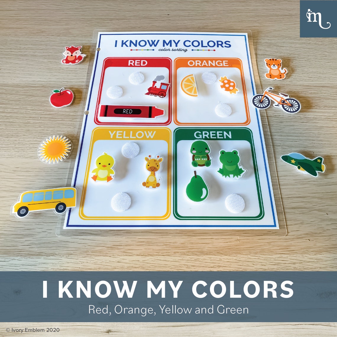 I Know My Colors Color Sorting Activity Sheets - Etsy