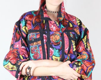 ファンキーなヴィンテージ 80 年代 Ossi® スキーウェア マルチカラー