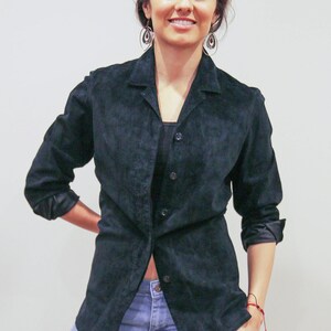Vintage 90&#39;s Alfani© Back Suede Leather Jacket