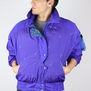 Rad Vintage 80er Kaelin© lila/blau Skijacke