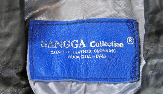 Vintage 80's Sangga Collection ® Genuine Leather … - image 5