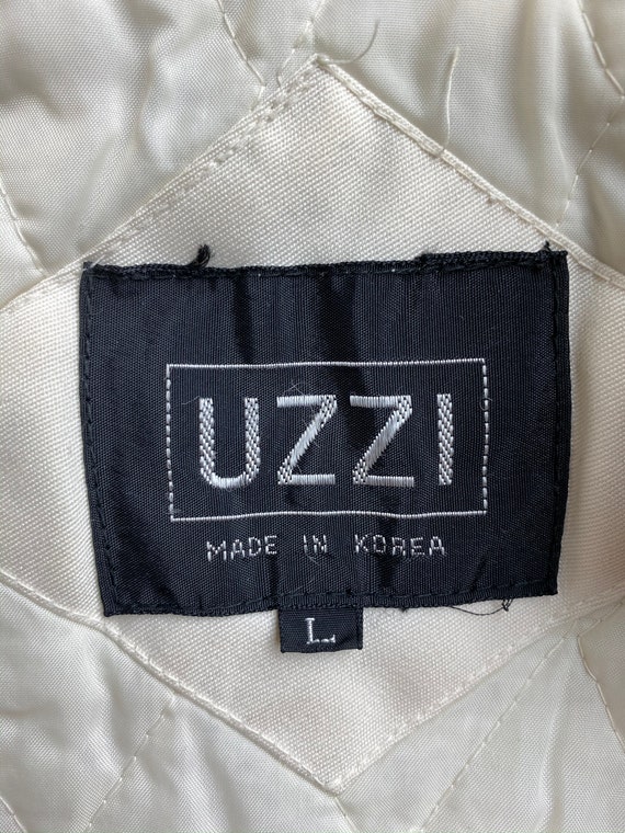 Classic Funky Vintage 80's Uzzi® Light Grey Jacket - image 6
