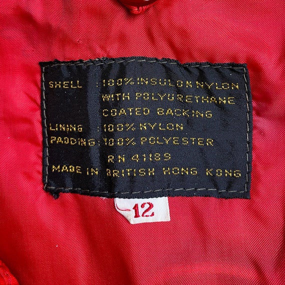 Vintage early 80's Red Winter Jacket - image 6