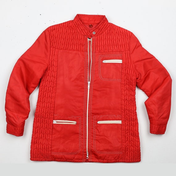 Vintage early 80's Red Winter Jacket - image 4